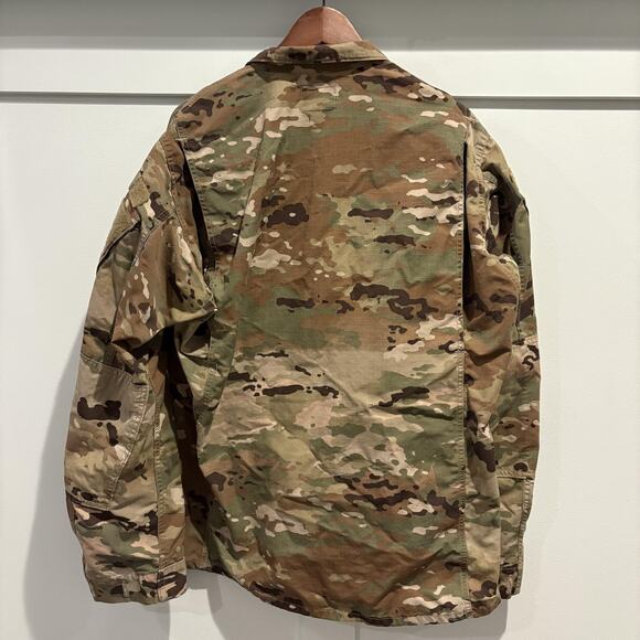 US Army Combat Uniform Jacket Mens Large Long Multicam Camo Tactical Coat 8415-0 - Picture 8 of 14